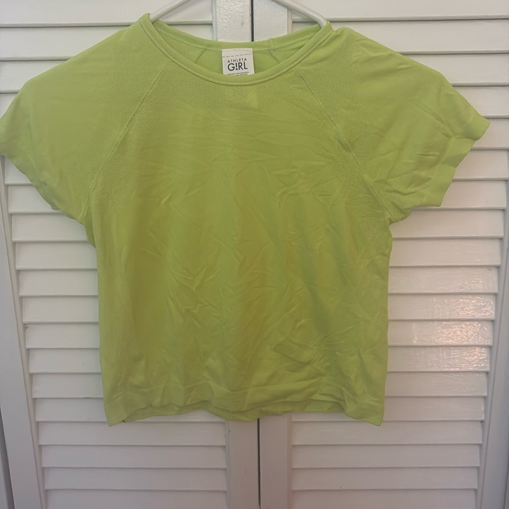 Athleta girls green top